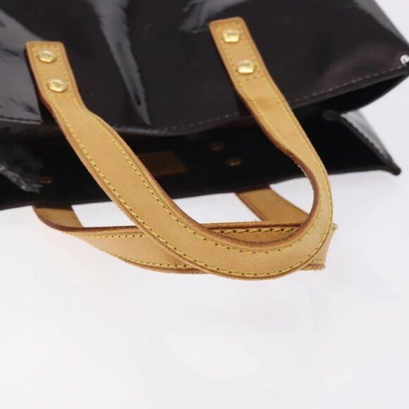LOUIS VUITTON Monogram Vernis Reade PM Hand Bag Amarante - Picture 6 of 15